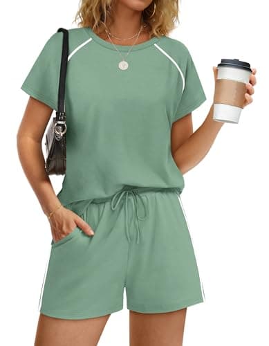 Sampeel 2 Piece Sets for Women Summer Lounge Matching Sets Airport Vacation Outfits Spring Fashion Clothes view 2