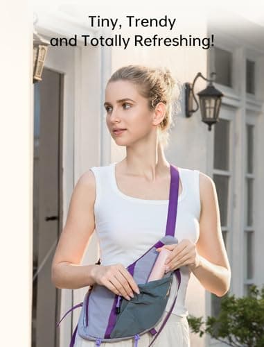 JISULIFE 3 IN 1 Handheld Mini Fan - Portable Fan & Power Bank & Flashlight, 19H Max Cooling, USB Rechargeable, Pocket-Sized for Travel, Cruise, Concerts, Makeup, 2026 Summer Gifts for Women(Pink) view 5