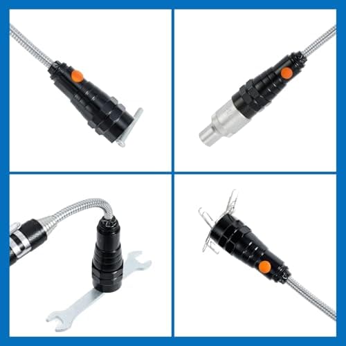 VIBELITE Extendable Magnetic Flashlight with Telescoping Magnet Pickup Tool-Cool Gadget Gifts for Men, Him, Teen Boys, Dad, Father, Mechanic, Boyfriend, Women, Birthday Gifts for Men, Black, 2 Pack view 7