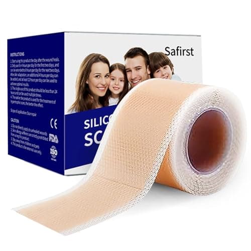Safirst Silicone Scar Sheets 1.6"x59" Roll-1.5M Scars Removal Treatment Medical Grade Silicone Scar Tape for Skin Resuable Strip for Tummy Tuck,Incision,Keloid,C-Section,Burn,Acne Scars — image 1