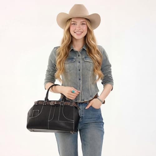 Retro Y2K Handbag Leopard Belt Tote Bag for Women with Crossbody Strap view 2