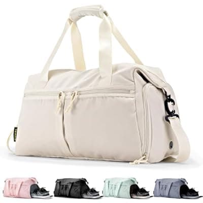 Weekender Duffel Bag with Shoe Compartment And Wet Pocket-Luggage Everyday Overnight Bag for Men and Women Travel-Carry On Gym Bag