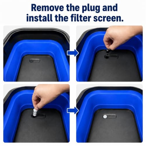 Portable Cordless Washer with 3.4Gal Tank, Foldable Design for Car Camping | 580PSI Max, 7-Level Adjustable Sprayer, 360° Rotating Nozzle, 23FT Hose, 20000mAh Battery, Portable with Wheels, Blue view 3
