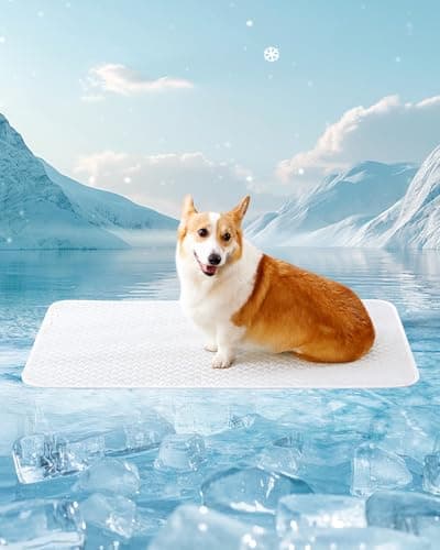 TIMSUNBER Dog Cooling Mat - Instant Cooling Pet Bed for Dogs & Cats, 6-12°F Drop, Non-Toxic & Machine Washable, Anti-Slip Bottom, Cool Mat for Indoor & Travel Use Light Gray 36" x 24" — image 1