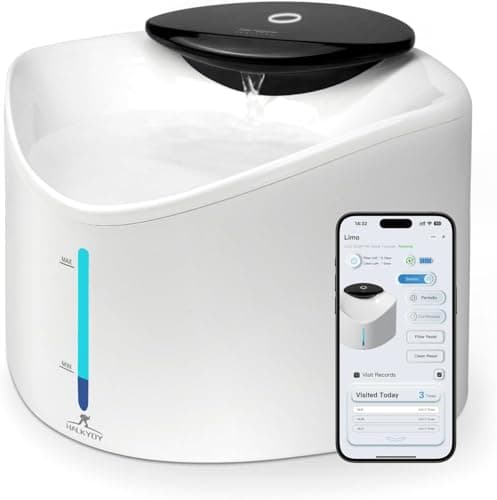 Wireless Cat Water Fountain with Smart App Monitoring, BPA-Free Ensure Safety, 2.5L/84oz Pet Water Fountain, Increase Water Intake, Ultra-Quiet Automatic Cats Dog Dispenser with Hydration Tracking — image 1