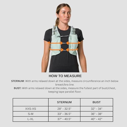 Nathan Women's Hydration Vest - Lightweight Mesh, Breathable, 2x14oz Flasks, 2L Bladder, Reflective Vest, Pinnacle Breeze view 6