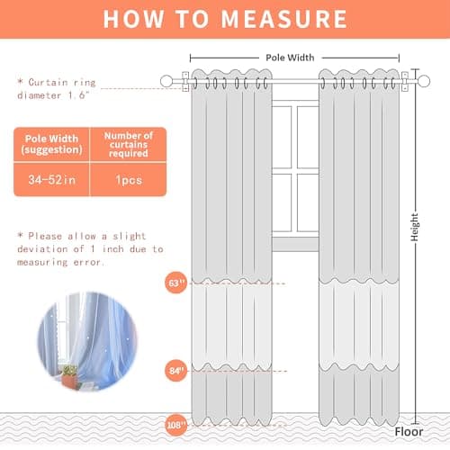 XiDi Blackout Curtains for Girls Bedroom Decor, Ideal for Kids Room with Unicorn Theme Princess Room Decor 84 inch Length Curtain 2 Panels Set Pink/Grey/Blue view 2