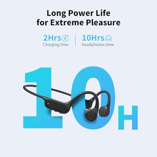 Haowolf Bone Conduction Headphones, 2026 Bluetooth 5.4 Open Ear Headphones with Mic, IPX8 Waterproof Swimming Headphones with 10H Playtime, 27g Lightweight Design Wireless Earbuds for Sports view 5