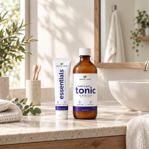 Healthy Gums Starter Kit, Tooth & Gums Tonic + Essentials Toothpaste | Tooth & Gums Tonic, Essentials Toothpaste, Fluoride-Free, Alcohol-Free, Vegan view 2