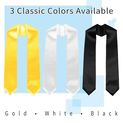 Oeyliz Graduation Stole Class of 2026 Stoles for Graduation 2026 Unisex Adults Blank Graduations Stole 72 Inch view 7