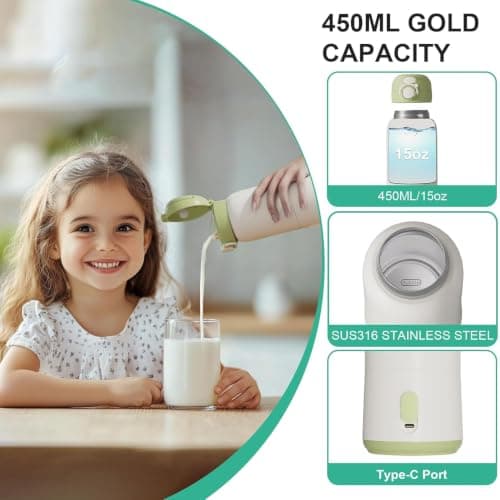 Portable Bottle Warmer for Travel, on The go for Formula, Breastmilk view 4