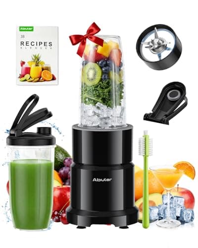 Blender for Smoothie, Abuler 1200W Personal Blender for Shake and Smoothies for Kitchen with 2 No-BPA 20oz Portable Cups, Single Serve Smoothies Maker Mixer for Juices, Nutritious Recipe — image 1