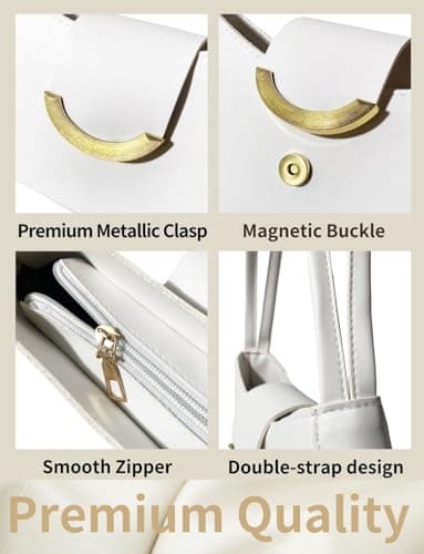 Gleease Cute Small Purse for Women Vintage Shoulder Bag Hobo Leather Handbag with Zipper view 6