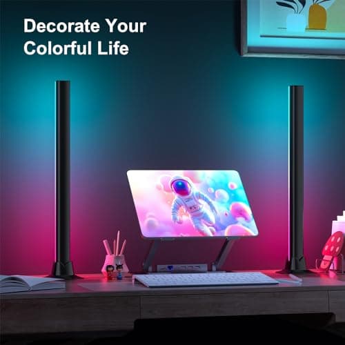 MIHEAL RGB Light Bar, Music Sync RGB LED Lights Bar, USB Powered Mood Lighting, Remote Control Color Changing Gaming TV Backlight, 8 Dynamic Modes for PC Room Monitor Desk … view 6