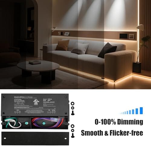 AMAZING POWER 24V LED Driver 60W Dimmable, Power Supply, AC to DC Transformer for LED Lighting, Compatible with ELV, TRIAC dimmers, UL Listed, Class 2 view 3