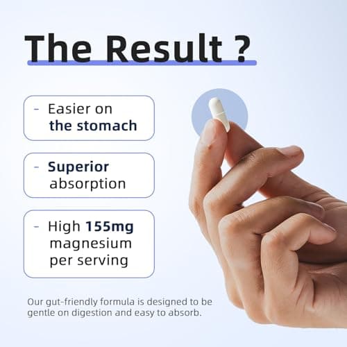 iMATCHME Magnesium Glycinate 850mg Capsules with L-Theanine, Chamomile & GABA for Sleep, Calmness, Muscle, Bone Health & Immune Support, Magnesium for Women and Men, Vegan, High-Absorption, 120 Count view 4
