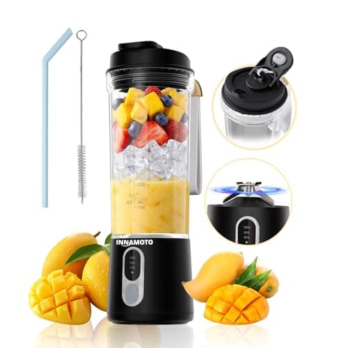 Portable Personal Size Mini Blender - 20oz Cordless Smoothies Blender Type-C Rechargeable, BPA-Free Juice Cup, Freshly Squeezed in Outside/Office/Gym — image 1