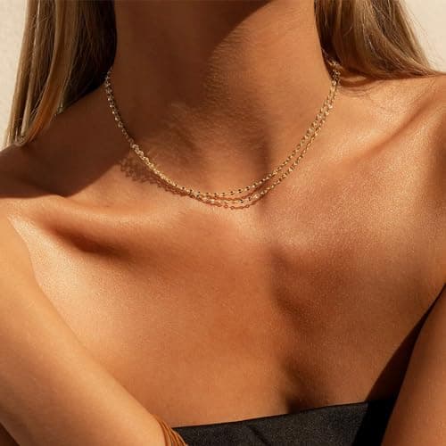 BAYLAY Gold Chain Necklace for Women - 18K Gold Plated Necklace Chain Dainty Gold Necklace for Women Gold Chain Gold Necklace Gold Jewelry Gifts Size 16/18/20/22/24/26 Inch view 5