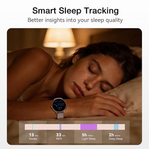 Fitpolo Smart Watch for Women, 1.27” HD Touchscreen, Bluetooth Call & Answer, IP68 Waterproof, 105+ Sports Modes, Fitness Tracker with Heart Rate/SpO2/Sleep Monitor, Smartwatch Gift for Wife - Pink view 5