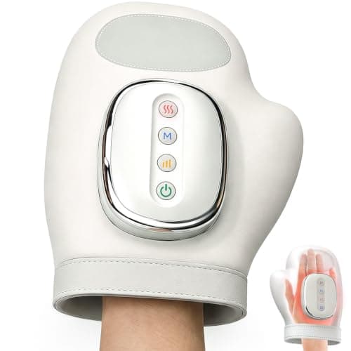 Cordless Hand Massager with Heat & Compression for Arthritis and Carpal | Tunnel, 3 Modes, 5 Intensities, 3 Heat Levels, Rechargeable Electric Handheld Wrist Massagers, Ideal Gifts for Mom Wife Women — image 1