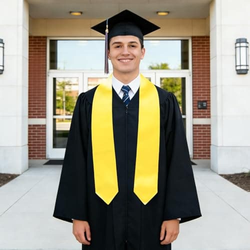 Oeyliz Graduation Stole Class of 2026 Stoles for Graduation 2026 Unisex Adults Blank Graduations Stole 72 Inch view 5