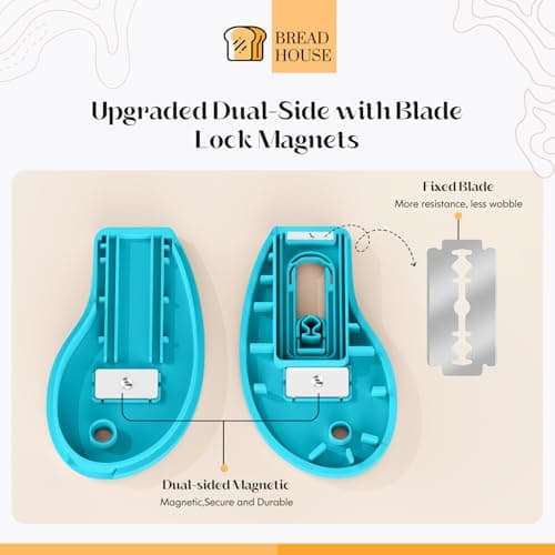 KacNacPro Bread Lame Sourdough Scoring Tool, Extractable & Magnetic Bread Scoring Tool, Bread Scoring Knife for Sourdough Bread Baking, Bread Scorer Tool with 5 Replaceable Razor Blades view 3