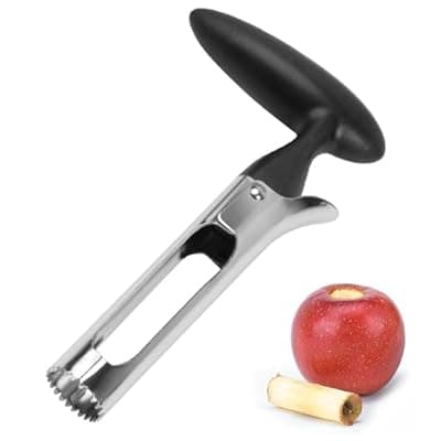 Premium Apple Corer Tool Apple Corer Cutter Easy to Use and Clean Sturdy Core Remover with Sharp Serrature Stainless Steel Corers for Pear Fruits Ease