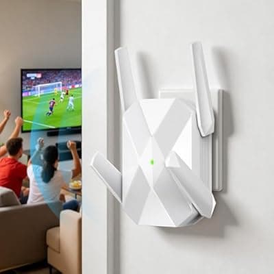 2026 AX3000 WiFi 6 Extender, WiFi Extender Signal Booster for Home-Dual Band (2.4G/5.8G), WiFi Booster with 10X Faster Access Point,Up to 15888 Sq.Ft.&Support 135+ Smart Devices (White)