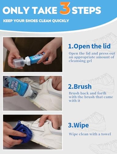 RAVPUIA Professional Shoe Cleaner & Sneaker Cleaner Kit - No Water Instant Cleaning for White Shoes, Athletic Shoes view 5