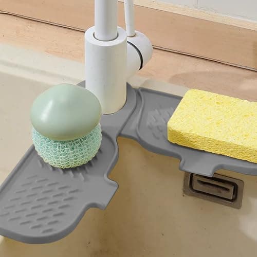 Kitchen Sink Faucet Mat, Faucet Draining Mat, Faucet Sink Splash Guard for Kitchen Sink, Sink Mat Kitchen Essentials for New Home, Drip Catcher for Kitchen, Bathroom Faucet Protector view 5