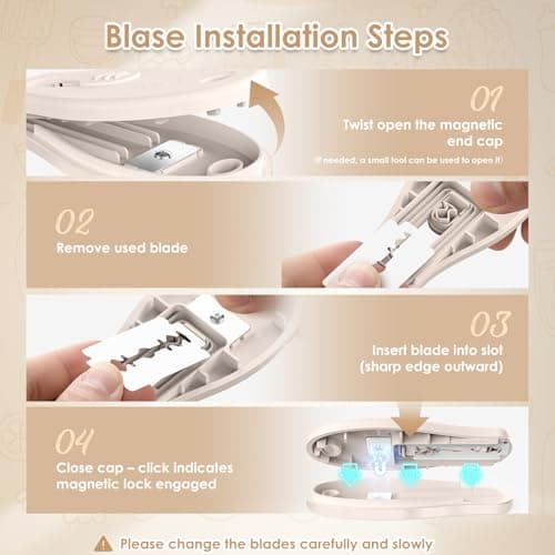 Bread Lame Sourdough Scoring Tool, Extractable & Magnetic Bread Scoring Tool, Scoring Knife for Bread Baking, Bread Razor for Homemade Bread, Sourdough Scorer Tool, Includes 5 Razor Blades-Beige view 5