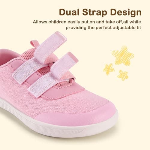 Stelle Toddler Wide Toe Box Barefoot Shoes Kids Sneakers for Boys Girls Zero Drop Minimalist Breathable Lightweight Non Slip Walking Running Shoes view 5