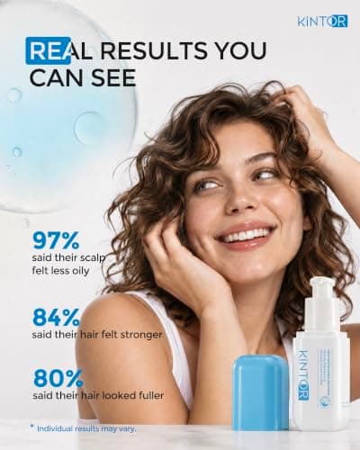 KINTOR 0.5% KX-826 Hair Revitalizing Spray, Blue Basic, 60 mL (2 fl oz) | Daily Care for Men & Women,Fuller-Looking Hair,Lightweight Oil Control,1 Month Supply view 5