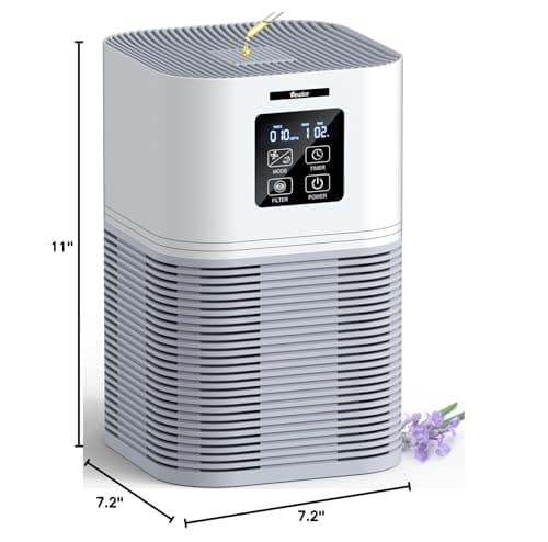 VEWIOR Air Purifiers for Home, Air Purifiers for Large Room up to 1200 sq.ft, H13 True HEPA Air Filter with Fragrance Sponge 6 Timers Quiet Air Cleaner for Pet Dander Wildfire view 2