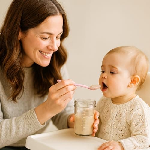 Sursip Glass Baby Food Storage Containers, 4 oz Small Mason Jars with Lids, Airtight for Baby Puree Containers, Juice, Milk, Yogurt, Overnight Oats, Mini Toddler Snack Cups - 8 Pack view 2