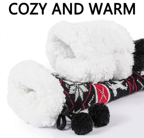 BenSorts Women Non Slip Winter Thick Slipper Socks with Grippers Warm Fuzzy Socks Christmas Gifts view 3