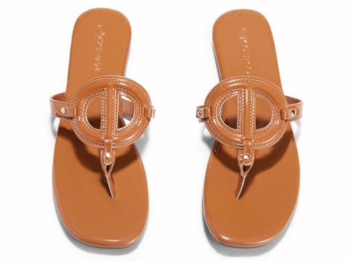 Coutgo Womens Flat Thong Sandals Square Open Toe Flip Flops Slip On Slides Dressy Summer Beach Shoes view 6