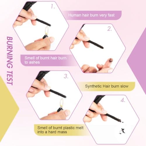 Vecago 10 inch 50 Strands Loc Extensions Human Hair, 0.4cm Width 100% Human Hair Dreadlock Extensions for Men/Women, Can be Dyed Soft Dreads Extensions,1b view 5