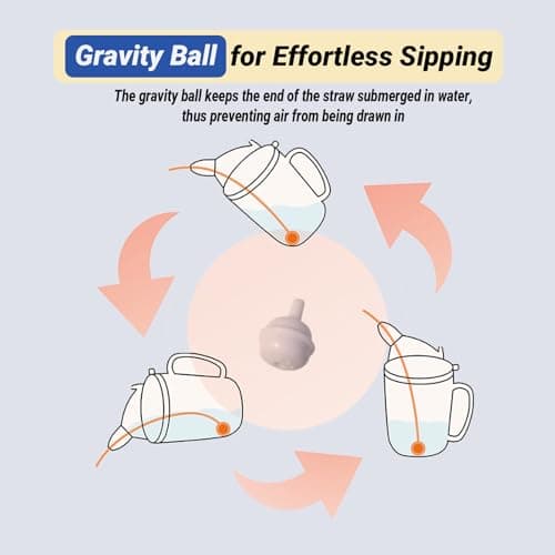 DegoCython 4 in 1 Adult Sippy Cup for Elderly Spill Proof, Transition Sippy Cup with 2 Interchangeable Lids, Easy-Grip Handle for Adults, Disabled Patients, Great for Water/Coffee/Soup (12oz/350ml) view 3