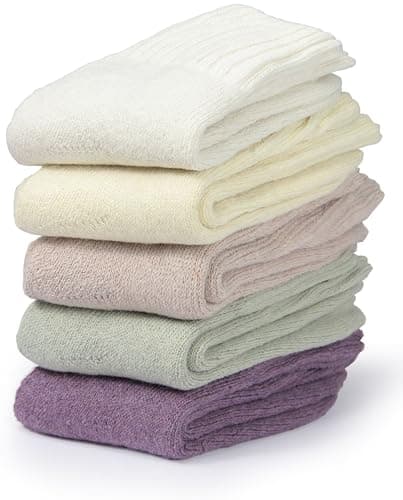 BenSorts Women's Winter Boots Socks Thick Warm Cozy Crew Socks Solid Color Gifts view 3