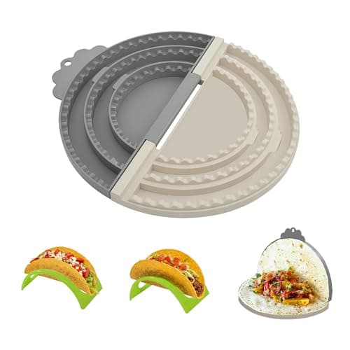 3-in-1 Tortilla Sealer & Crimper for 6/8/10 Inch Tortillas, Multi-Size Quesadilla Maker & Taco Press Tool, Food Grade, Dishwasher Safe, Ideal for Sealed Tacos, Burritos, Wraps & Empanadas — image 1