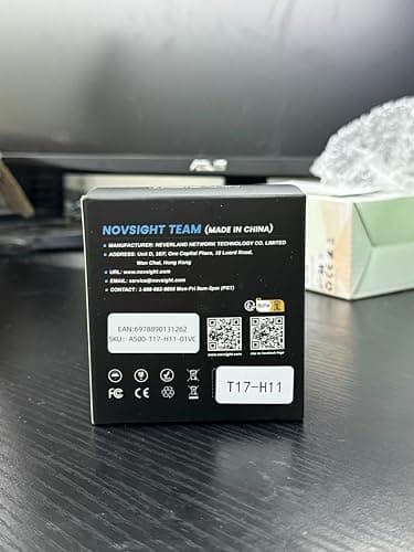 NOVSIGHT H8/H9/H11 Light Bulbs - 1:1 Mini Size H11 Fog Bulbs, 600% Bright 6500K White Fanless LED Light Bulbs, Easy Install, Plug and Play, Pack of 2 view 4