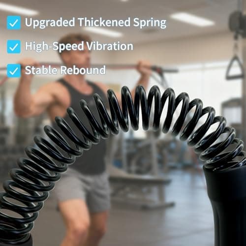 Ropeless Battle Ropes Weighted, 2 Pack Portable Cordless Battle Ropes for HIIT & Cardio Full-Body Workout Tool with Non-Slip Spiral Handles, Travel-Friendly Home Gym Equipment for Women & Men view 4