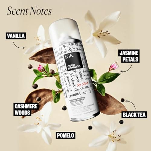 IGK GOOD BEHAVIOR Smoothing Frizz Fighters Set | 4-in-1 Prep Spray + Spirulina Protein Smoothing Spray | Frizz Control + Heat Protectant | Vegan + Cruelty Free view 4