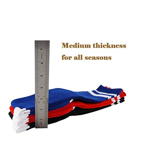 SOCKSDIARY Knee High Socks for Kids, Cotton Soccer Socks for Boys, Girls, Toddlers…… view 6