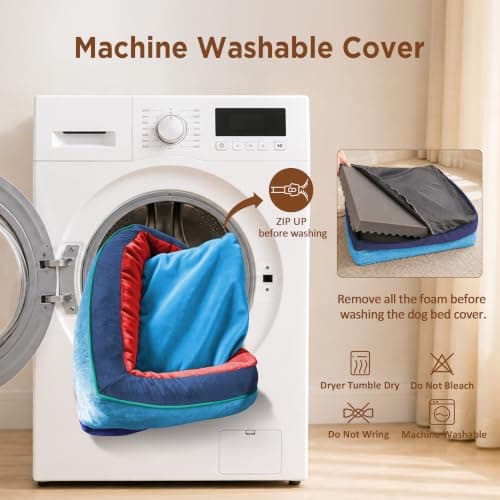 Comfort Expression Orthopedic Dog Bed for Extra Large Dogs with Bolster view 6