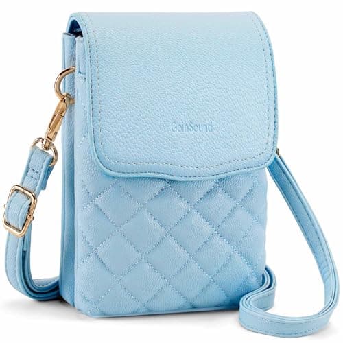 Goinsound RFID Small Crossbody Purses for Women Quilted Cell Phone Purse with RFID Blocking Credit Card Slots — image 1