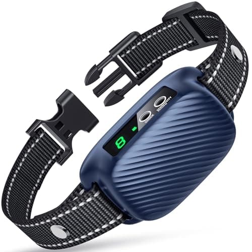 PUMJAG Dog Bark Collar, Automatic Bark Collar with 8 Sensitivity Levels for Large Medium Dogs, Rechargeable Anti Barking Collars with Beep Vibration Modes, Smart Waterproof No Barking Collar-K06 — image 1