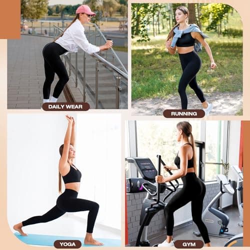 Walifrey Leggings for Women,High Waisted Soft Yoga Pants for Gym view 6