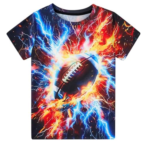 ALISISTER Boys T-Shirt Kids Cool Short Sleeve 3D Graphic Shirts for Boy 4-16T — image 1